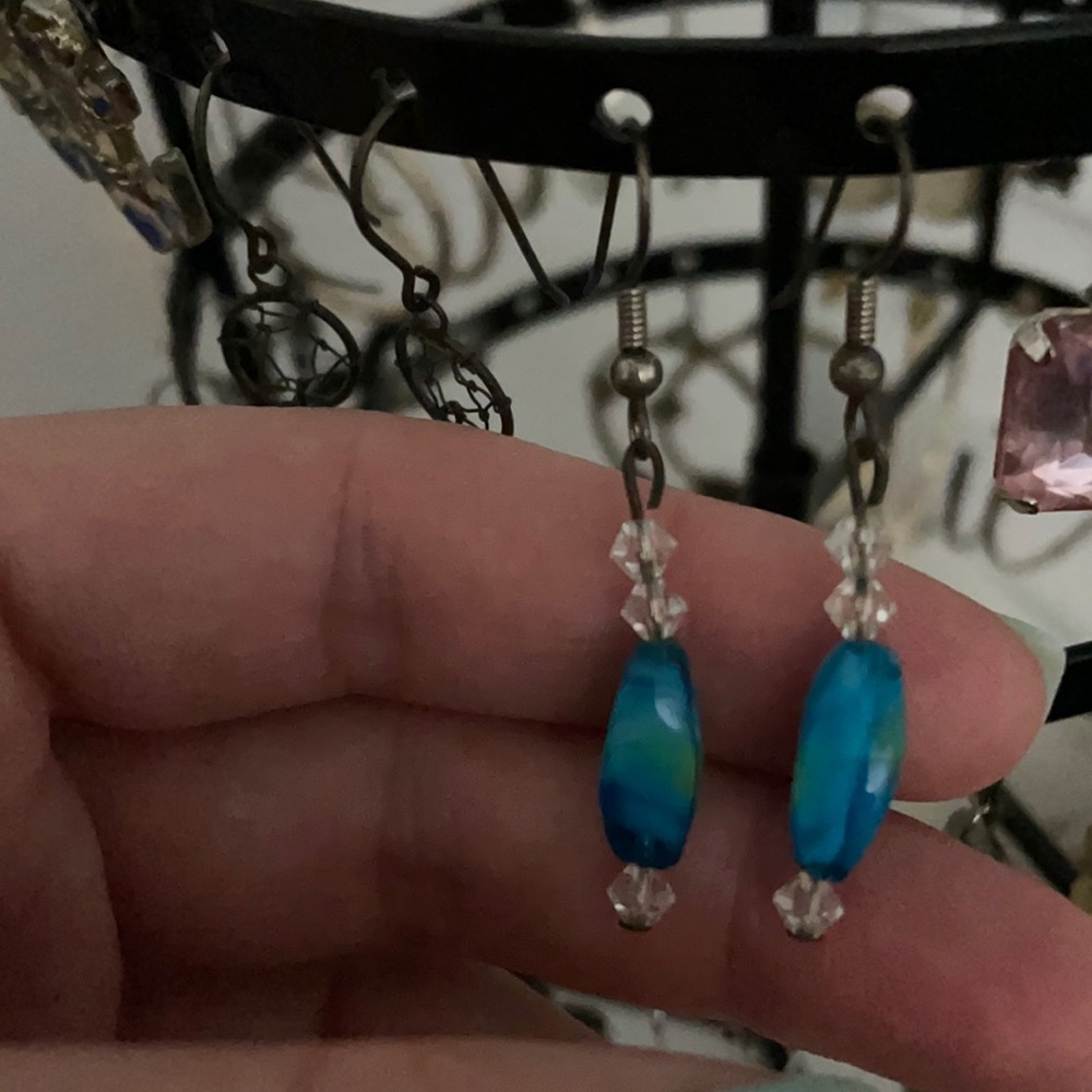 NEW TURQUOISE HANDMADE EARRINGS